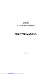 Gigabyte GA-8IHXP Benutzerhandbuch