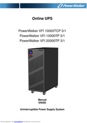PowerWalker VFI 10000TCP 3/1 Bedienungsanleitung