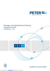 PETER electronic VDI-550-3E2 Montage- Und Inbetriebnahme Anleitung