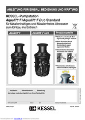 KESSEL Aqualift F Standard Einbau-, Wartungs- Und Bedienungsanleitung