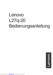 Lenovo L27q-20 Bedienungsanleitung