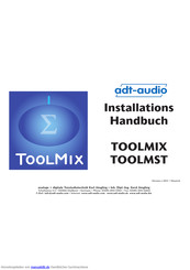 adt-audio TOOLMIX 8 Installationshandbuch