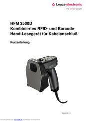 Leuze electronic HFM 3500D Kurzanleitung