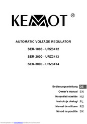 Kemot SER-1000 Bedienungsanleitung