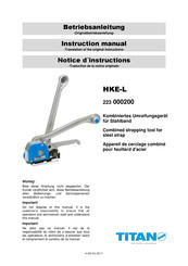Titan HKE-L Betriebsanleitung