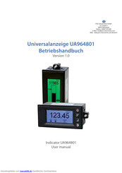 PCE Instruments UA964801 Betriebshandbuch
