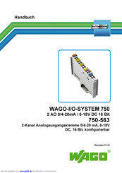 WAGO 750-563 Handbuch