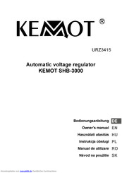 KEMOT URZ3415 Bedienungsanleitung