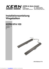KERN KFA 600V20S Installationsanleitung
