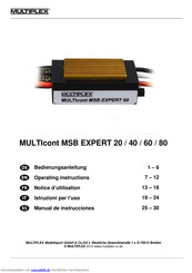 Multiplex MULTIcont MSB EXPERT 20 Bedienungsanleitung