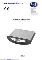 PCE Instruments EPS 40 Bedienungsanleitung