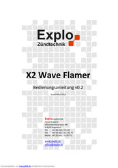 Explo X2 Wave Flamer Bedienungsanleitung