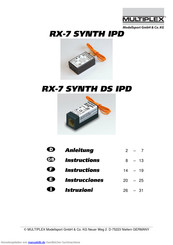 Multiplex RX-7 SYNTH IPD Bedienungsanleitung