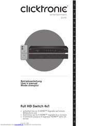 ClickTronic Full HD Switch 4x1 Betriebsanleitung