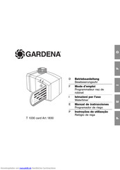 Gardena T 1030 card Betriebsanleitung