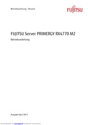 FUJITSU PRIMERGY RX4770 M2 Betriebsanleitung