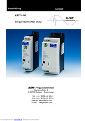 BLEMO EASY-LINE ER804 Kurzanleitung