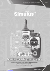 Simulus DEVO-F7 Bedienungsanleitung