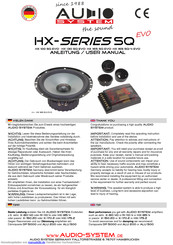 Audio System Hx 165 sq-4 evo Anleitung