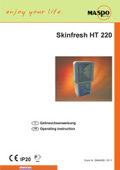 maspo Skinfresh HT 220 Gebrauchsanweisungen