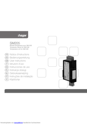 hager SM205 Bedienungsanleitung