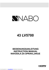 NABO 43 LV5700 Bedienungsanleitung