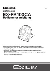 Casio Exilim EX-FR100CA Bedienungsanleitung