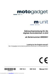 motogadget m-unit Gebrauchsanweisung