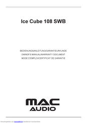 MAC Audio Ice Cube 108 SWB Bedienungsanleitung