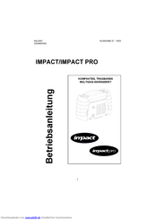 Honeywell Impact Pro Betriebsanleitung
