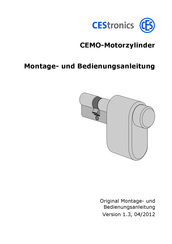CEStronics CEMO-Motorzylinder Montage- Und Bedienungsanleitung