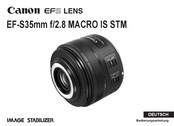 Canon EF-S35mm f/2.8 MACRO IS STM Bedienungsanleitung