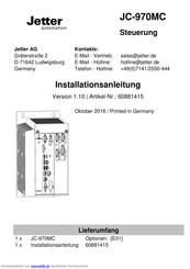 Jetter JC-970MC Installationsanleitung