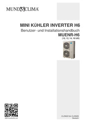 MUND CLIMA MUENR-16-H6T Benutzer- Und Installationshandbuch