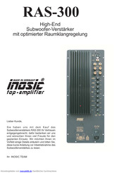 inosic RAS-300 Anleitung