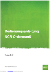 NCR Orderman5 Bedienungsanleitung