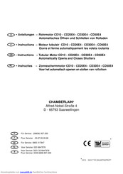 chamberlain CD10 Anleitungen