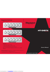 Blackstar HT-DISTX Bedienungsanleitungen