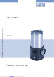 Burkert 8695 Bedienungsanleitung