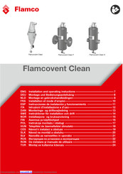 flamco Flamcovent Clean Bedienungsanleitung Und Montageanleitung