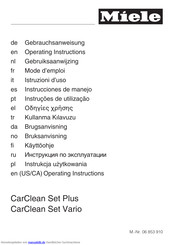 Miele CarClean Set Vario Gebrauchsanweisung