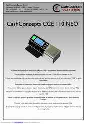 CashConcepts CCE 110 NEO Handbuch
