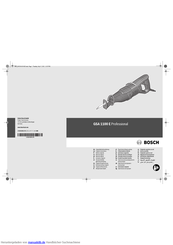 Bosch GSA 1100 E Professional Originalbetriebsanleitung