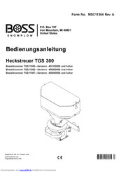 Boss TGS 300 serie Bedienungsanleitung