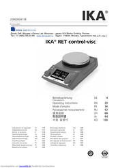 IKA RET control-visc Betriebsanleitung