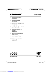 EINHELL 42.579.20 Originalbetriebsanleitung