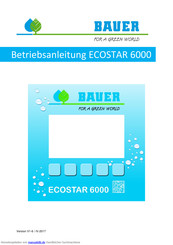 Bauer ECOSTAR 6000 Betriebsanleitung