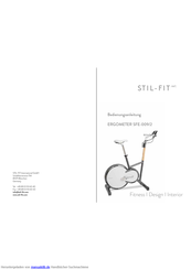 Stil-fit ERGOMETER SFE-009/2 Bedienungsanleitung