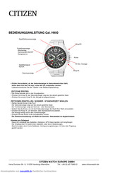 Citizen H950 Bedienungsanleitung