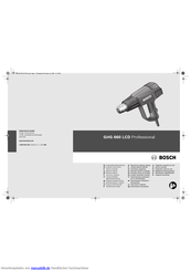 Bosch GHG 660 LCD Professional Originalbetriebsanleitung